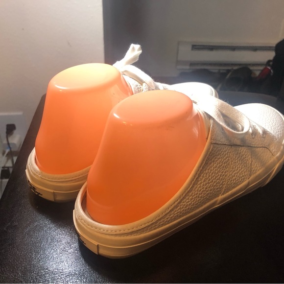 Crown Vintage Womens Floraine Mules Shoes White Leather Slip On Flat Heel 43/11M - Picture 12 of 12